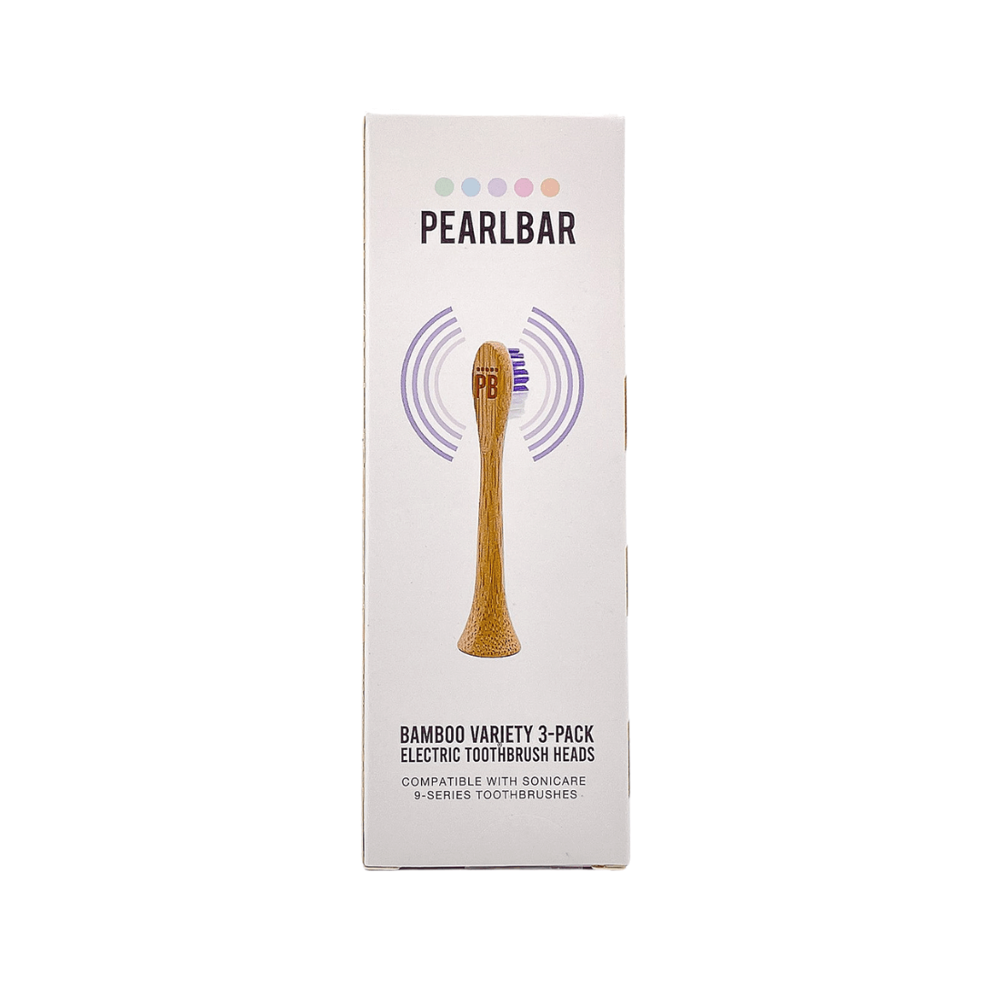 PearlBar Sonic Toothbrush Bamboo Heads - Variety 3 pack
