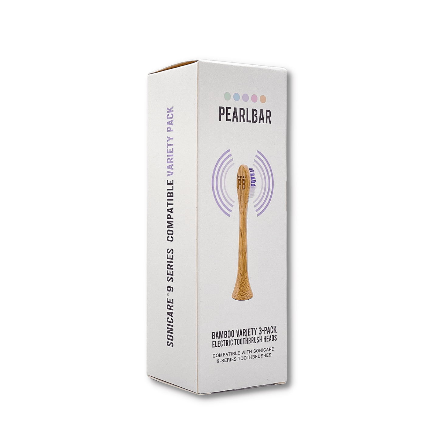 PearlBar Sonic Toothbrush Bamboo Heads - Variety 3 pack