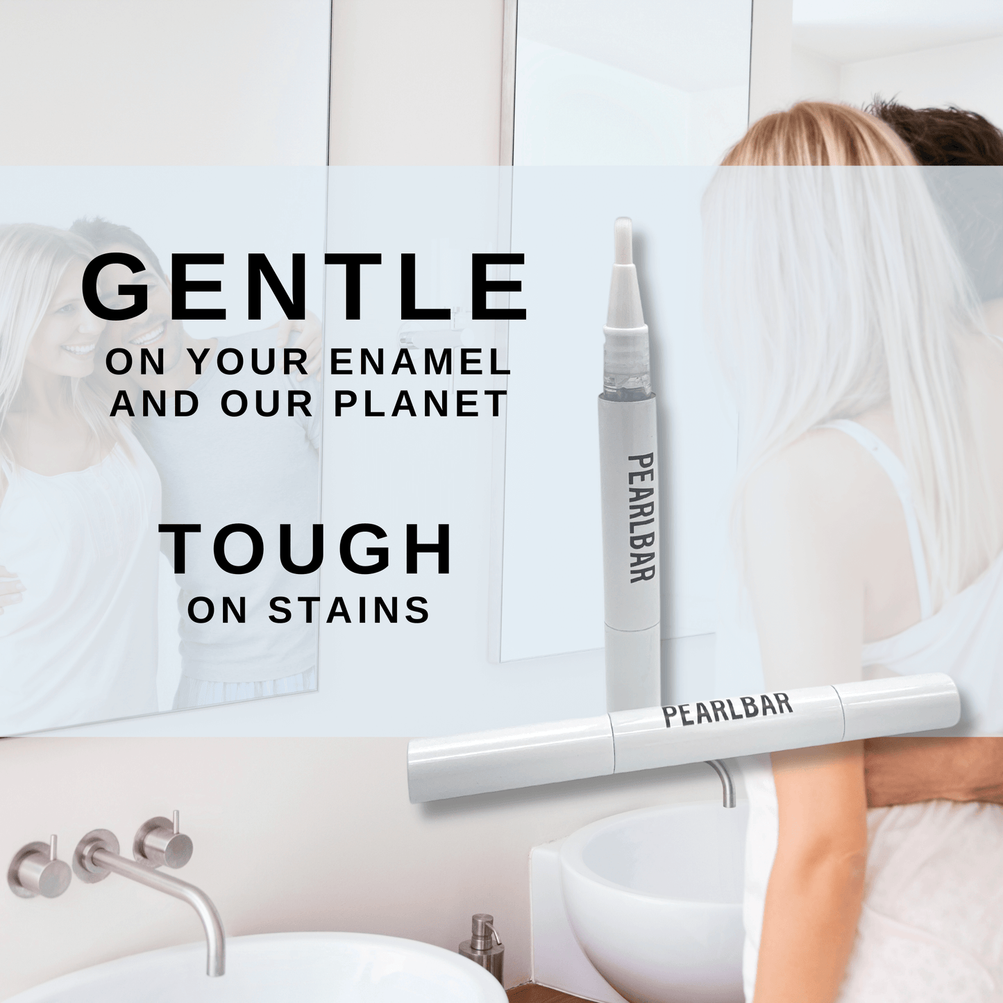 PearlBar Premium Teeth Whitening Pen - fast whitening results at home without peroxide or sensitivity