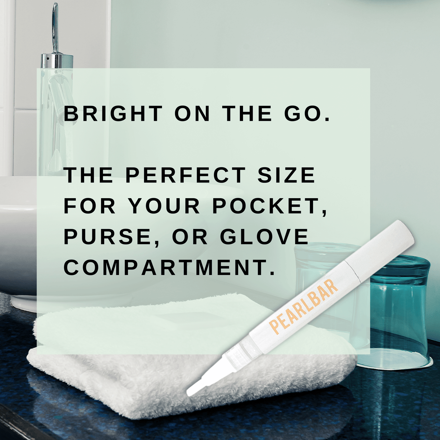 PearlBar Premium Teeth Whitening Pen - fast whitening results at home without peroxide or sensitivity