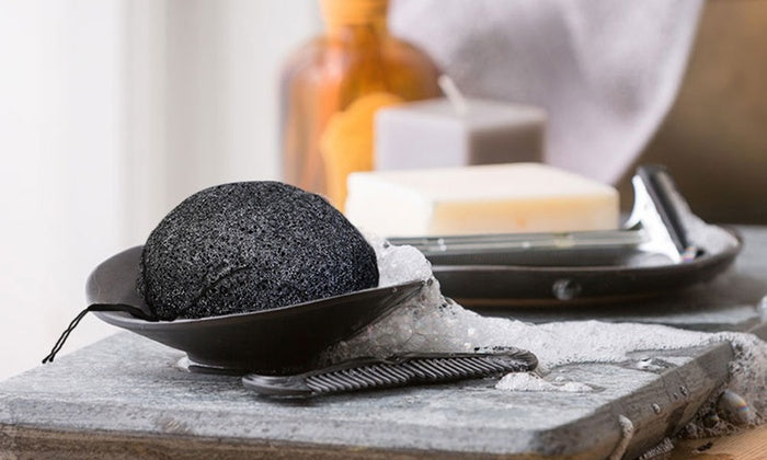 A Charcoal + Konjac Facial Sponge, what's the deal?