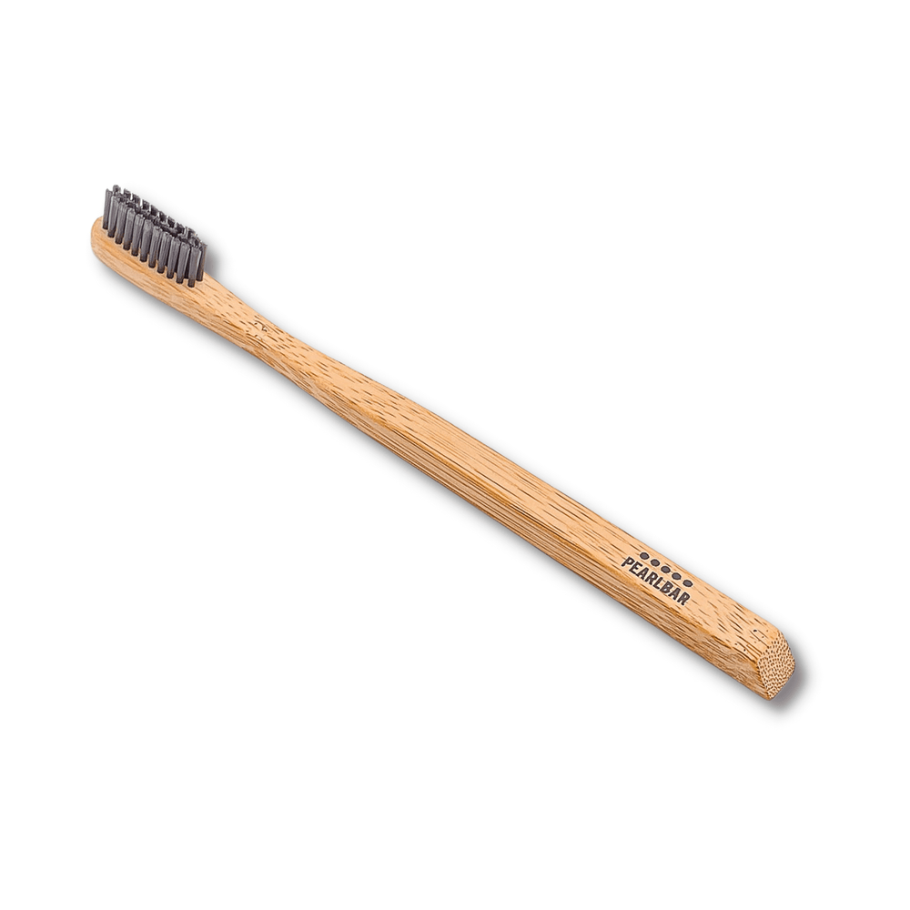 PearlBar Bamboo and Charcoal Toothbrush White Background